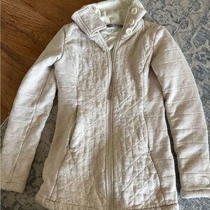 Cream Northface Coat